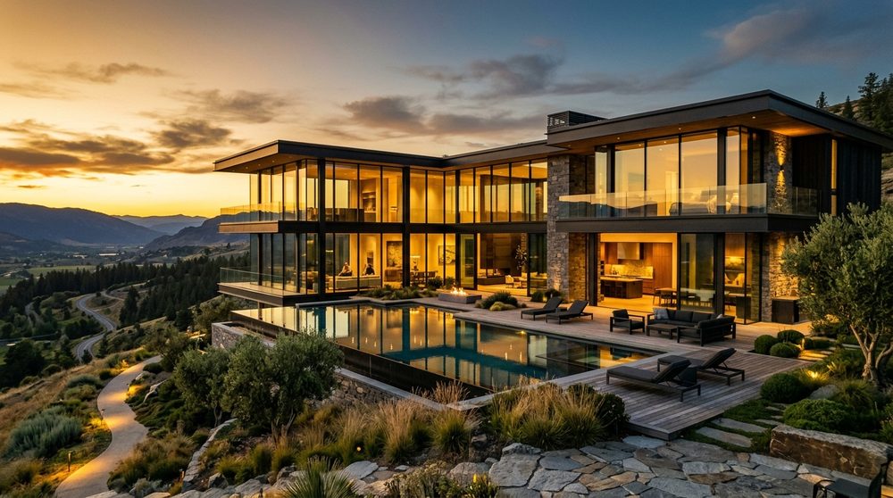 Big modern mansion